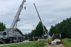 Geh- und Radbrücke Bogen über die Staatsstraße St 2139  in Bärndorf