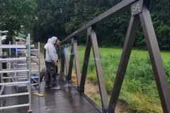 Geh- und Radbrücke Bogen über die Staatsstraße St 2139  in Bärndorf
