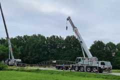 Geh- und Radbrücke Bogen über die Staatsstraße St 2139  in Bärndorf